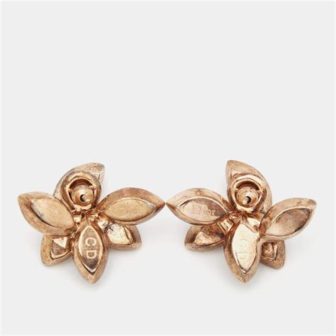 christian dior butterfly earrings|Dior mise en earrings.